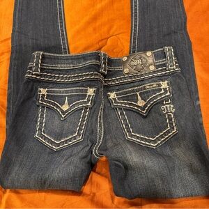 Miss Me Women's Dark Blue Denim Overalls